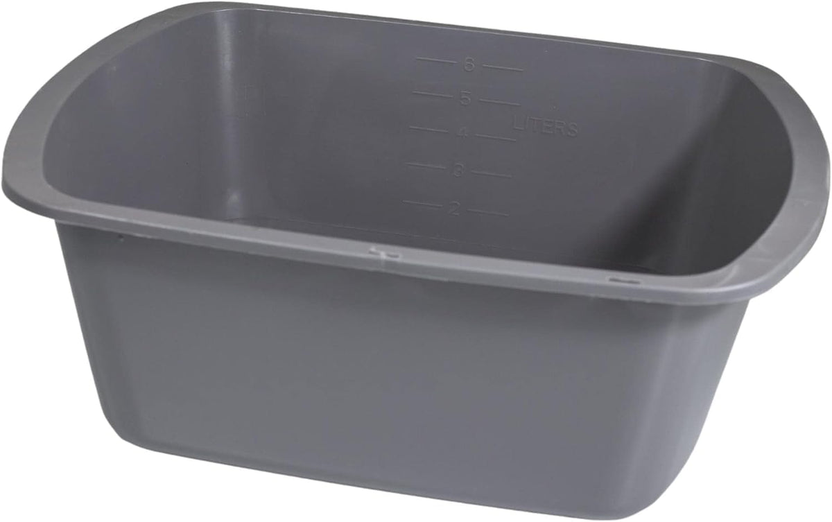 Plastic Wash Basin, 7 Qt, Rectangular, Graduated