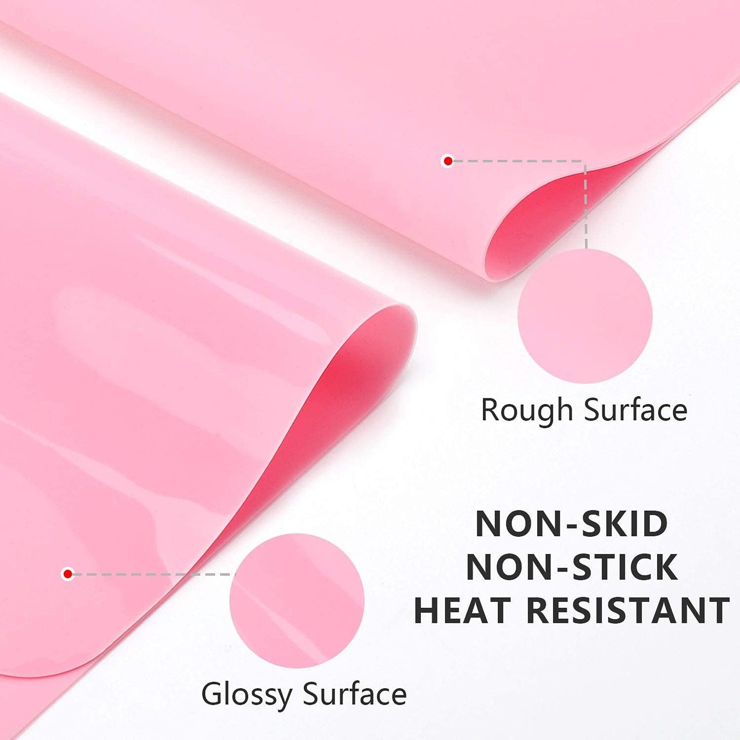 2 Pack Silicone Crafting Mats, 15.7" x 11.8" Silicone Mat for Crafts, Large Heat Resistant Sheet for Jewelry Casting, Epoxy Resin, Painting, Counter Table Protector, Placemat, Nonstick, Black