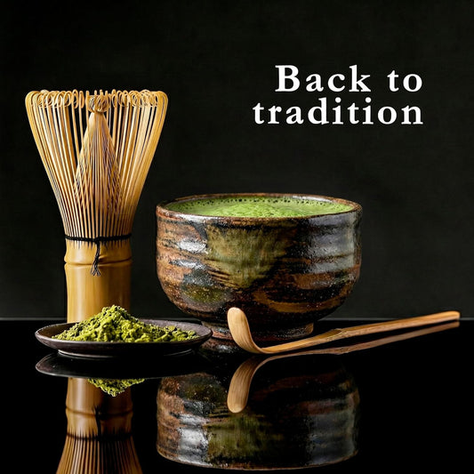Bamboo Matcha Whisk Set (Chasen) – Traditional Bamboo Whisk for Matcha Tea Ceremony – Handcrafted 100-Prong Chasen for Smooth, Creamy Foam – Authentic Tools & Accessories
