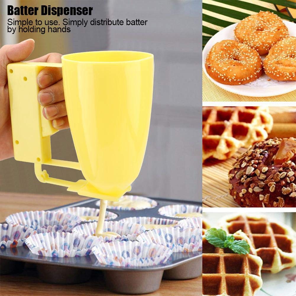 Handheld Pancake Batter Dispenser, Pancake Dispenser Funnel Cake Maker Dispenser for Batter Waffle Mix Funnel Cake Pancake Dispenser, Pancake Perfect Waffles Muffin