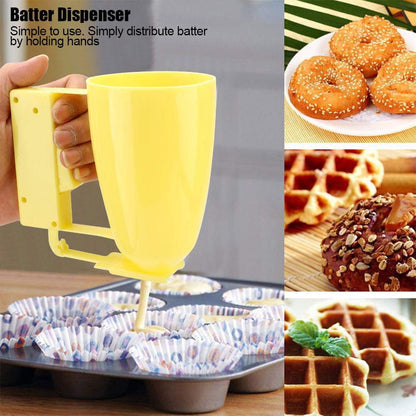 Handheld Pancake Batter Dispenser, Pancake Dispenser Funnel Cake Maker Dispenser for Batter Waffle Mix Funnel Cake Pancake Dispenser, Pancake Perfect Waffles Muffin