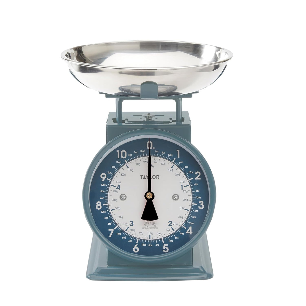 Vintage Mechanical Kitchen Scale - 11 lb Max Capacity, Silver