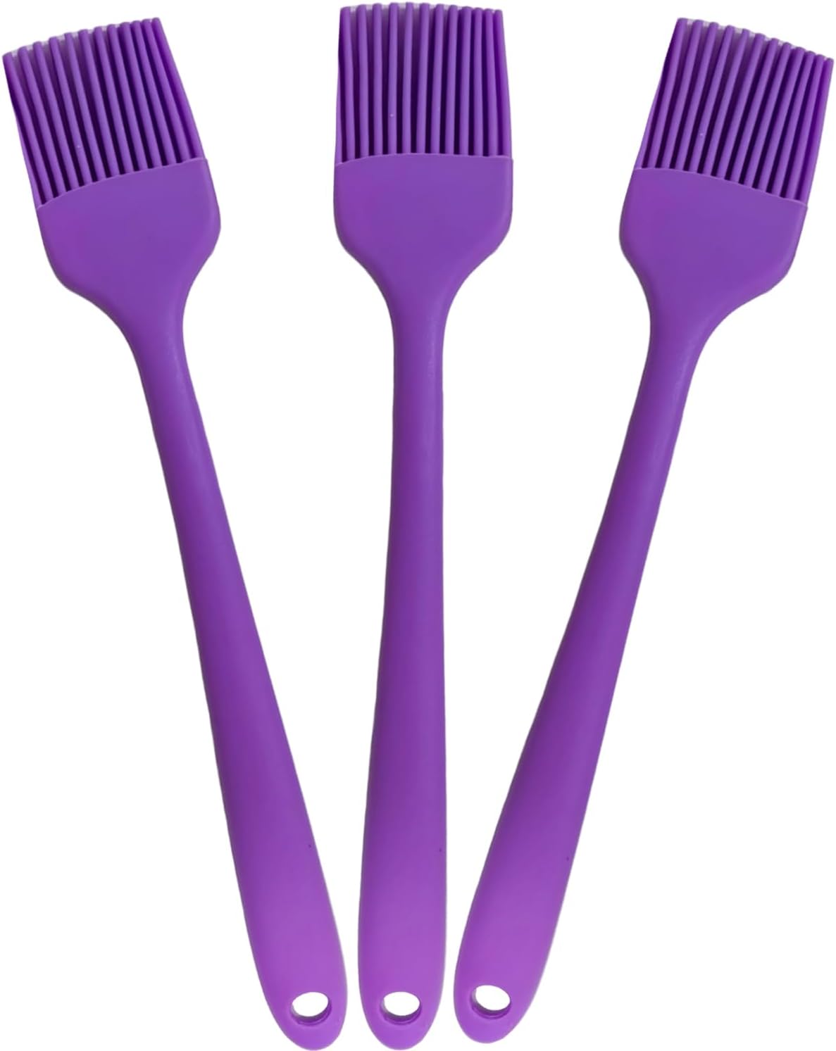 Pastry Brush For Baking,Silicone Basting Brush For Cooking,315°C Heat Resistant Food Brush for Oil & Sauce,Non-Shedding Kitchen Brushes for Butter Bread Meat Egg Wash Cake Baster(3pc Red)
