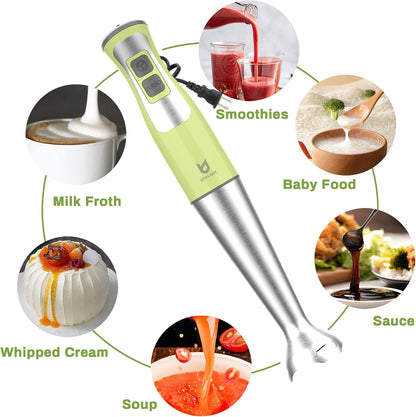 3-in-1 Immersion Hand Blender - Puree Food, Smoothies and Soups
