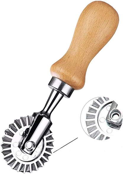 Pastry Wheel Cutter,Pastry and Pasta Cutter Wheel,For Ravioli, Pasta, Dumplings Lasagna, Pierogi - 6.7" Diameter