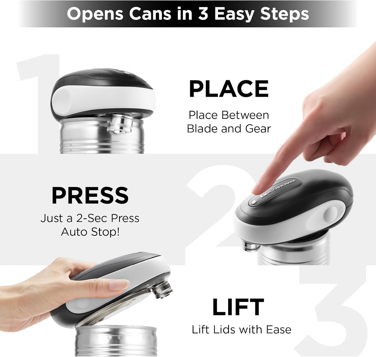 One-To-Go Electric Can Opener, Yellow