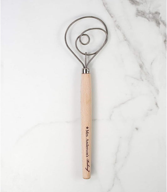 Dough Whisk, Single-Loop, 12 Inch, 18/8 Stainless Steel, For Gently Mixing Doughs, Batters, And Bread Mixes