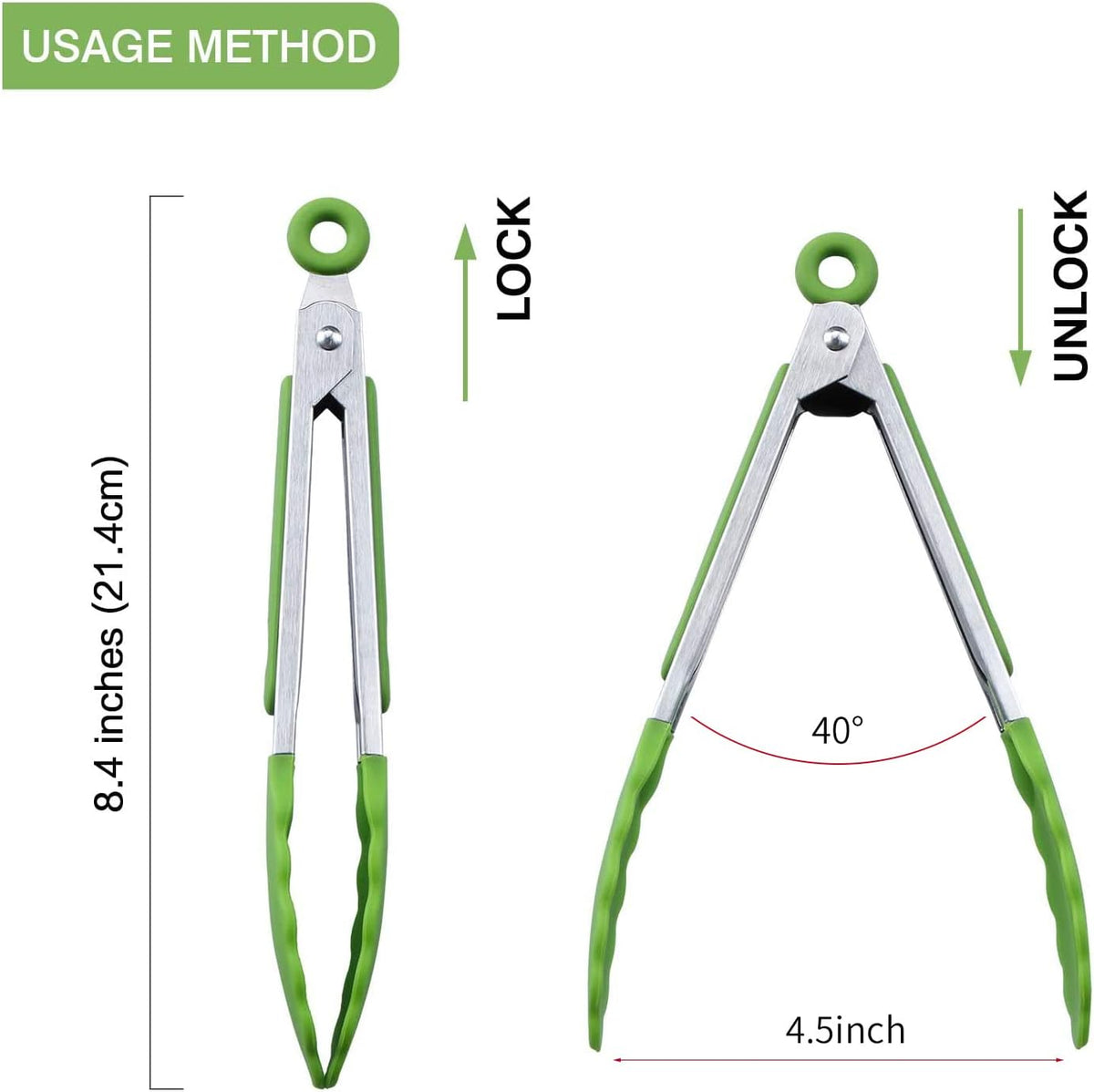 7 inch Cooking Tongs, Set of 3 Mini Kitchen Tongs Silicone Serving Tongs With Silicone Tips for FoodGrill, Salad, BBQ (Snow White)
