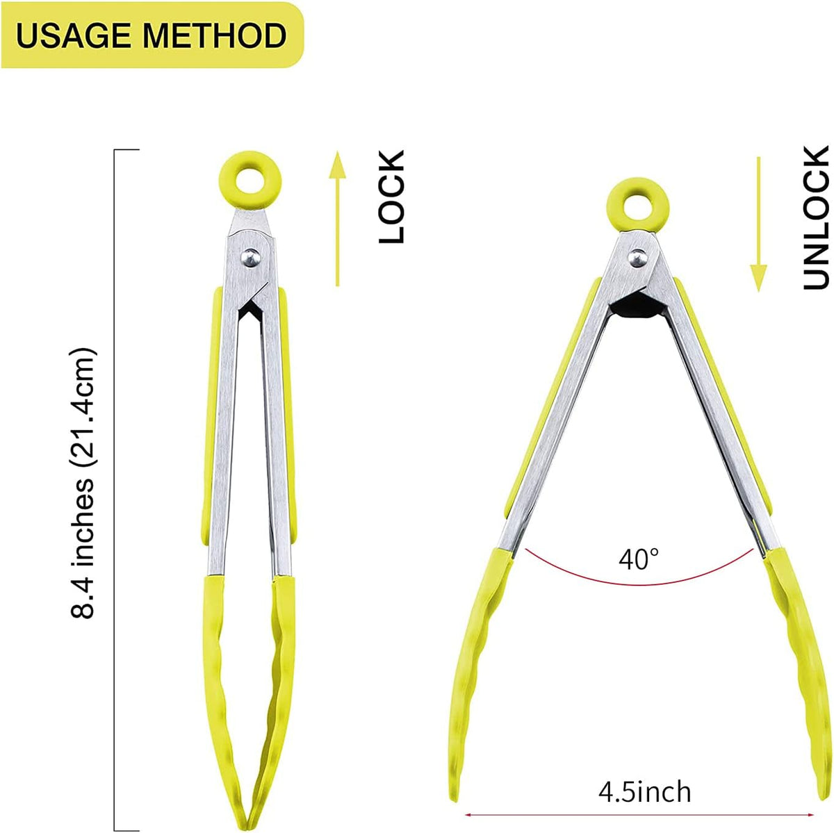 7 inch Cooking Tongs, Set of 3 Mini Kitchen Tongs Silicone Serving Tongs With Silicone Tips for FoodGrill, Salad, BBQ (Snow White)
