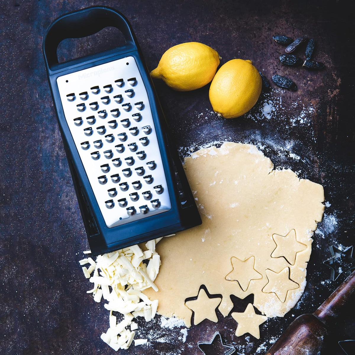 Elite Multi-Sided Grater with 5 Blade Styles: Fine, Coarse Grain, Ultra Coarse Grain, Double Edge and Wide Cut - Kitchen Grater with Stainless Steel Blades