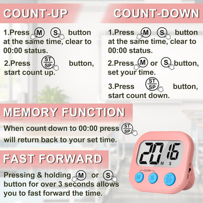 Classroom Timer for Kids Teachers 2 Pack Digital Timers