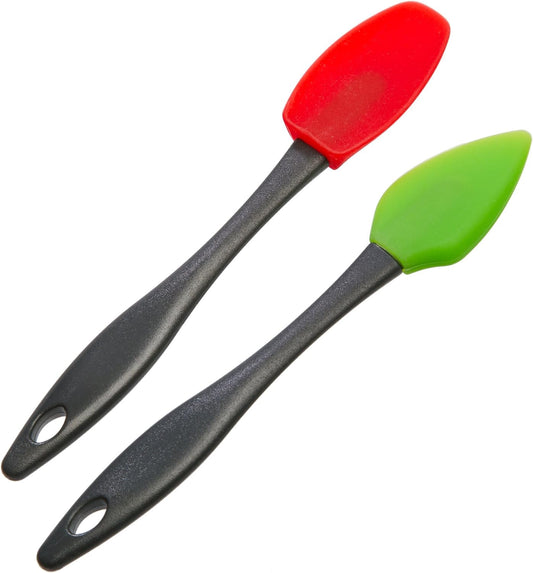 PrepSolutions Mini Silicone Spatulas – Set of 2, Flexible, Heat-Resistant, Ideal for Mixing & Scraping