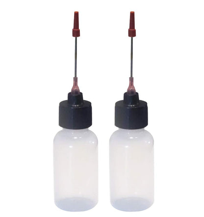 2 Bottles -1 OZ Size Bottles with Stainless Needle tip for All Your Gun Oils
