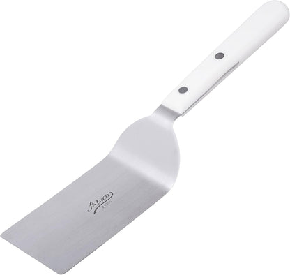Slotted Spatula with 6 by 3-Inch Stainless Steel Blade, Plastic Handle, Dishwasher Safe