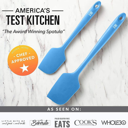 Silicone Spatula Set - 600F Heat Resistant, 5-Pc Black