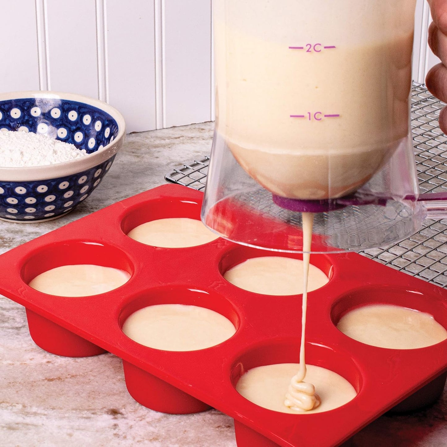 Batter Dispenser, 4-Cup Capacity