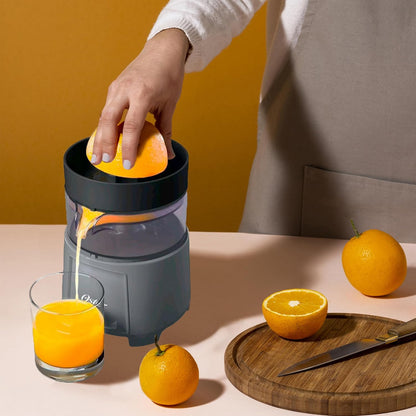 Electric Citrus Juicer, High-Performance Silver 75 Watt Motor Electric Orange Juice Squeezer for Oranges, Lemons, and Limes