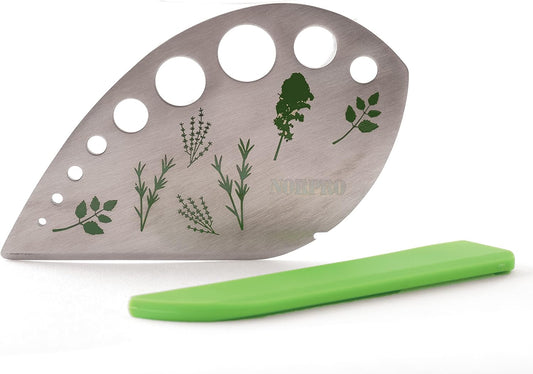 Stainless Steel Herbs Stripper and Chopper with Cover, 1 piece, 4.75" x 2.88"