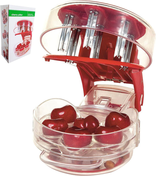 ®Cherry Pitter Tool Pit Remover - Jujube Core Remover, Simple & Effortless Multifunctional Cherry DepitterOne Click The Pit is Out,Portable Cherry Pit Remover for Kitchen, Cake Shop