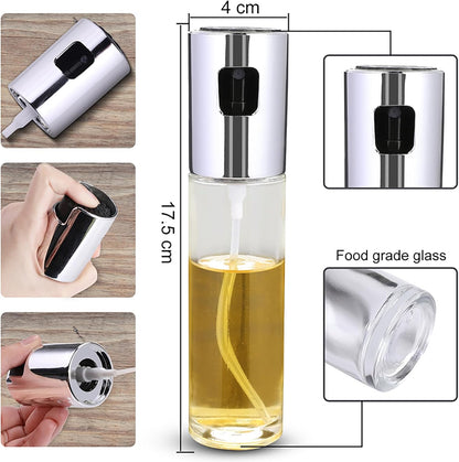 Glass Oil Sprayer Bottle for Cooking, Olive Oil Sprayer & Mister, Refillable Oil Spritzer for Kitchen, Leak-Proof and Portable Avocado Oil Dispenser for Air Fryer, Salad, Frying