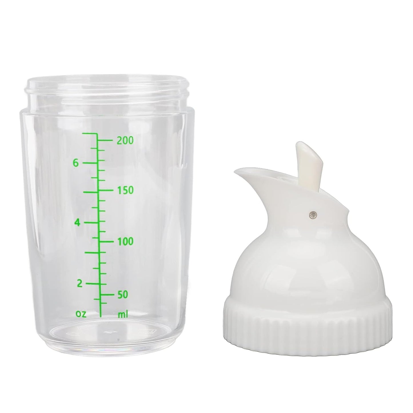 Yosoo Salad Dressing Shaker 200ml, Leakproof Sauce Dispenser Bottle with One-Handed Lever Lid for Oil, Vinegar, and Marinade Storage