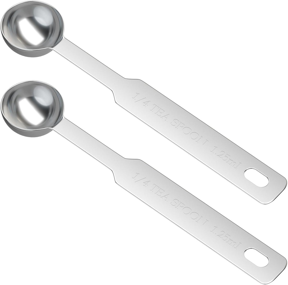 2PCS 1tsp(5ml) Stainless Steel Measuring Spoon