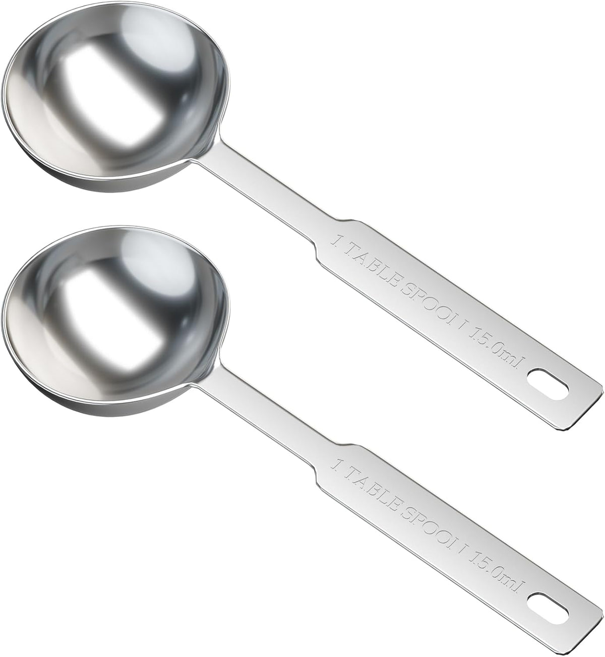 2PCS 1tsp(5ml) Stainless Steel Measuring Spoon