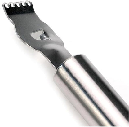 Stainless Steel Lemon Zester Grater with Channel knife Citrus Orange Peeling Tool Fruit Peelers