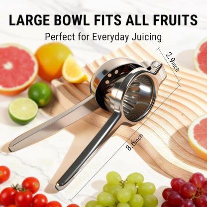 Lemon Lime Squeezer, 304 Stainless Steel Hand Press Citrus Juicer