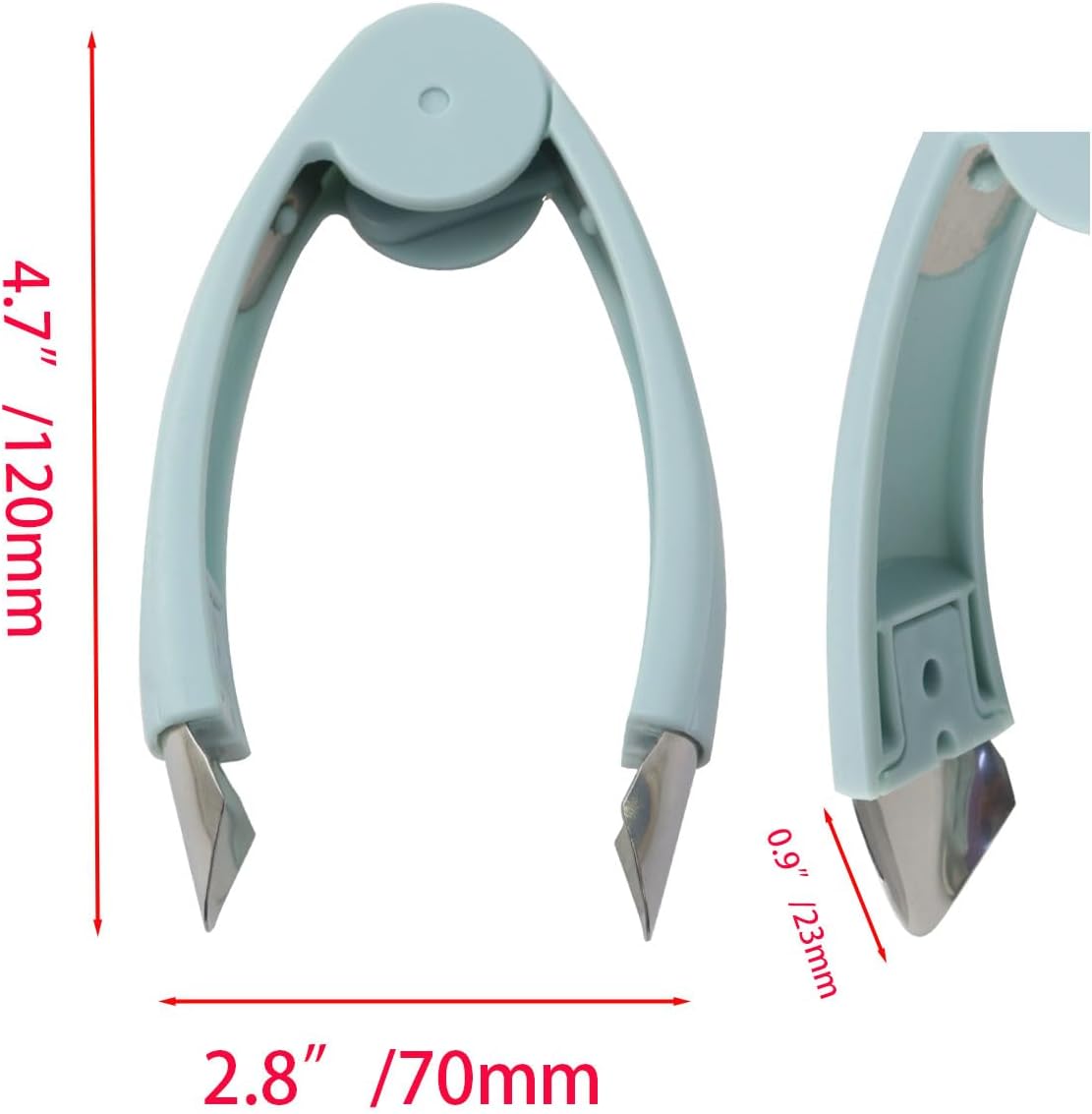 Stainless Steel Pineapple Corer Universal Multi Function Strawberry De Seeder Blue Stem Removal Tweezers For Potato Eye Removal and Carrot Peeling