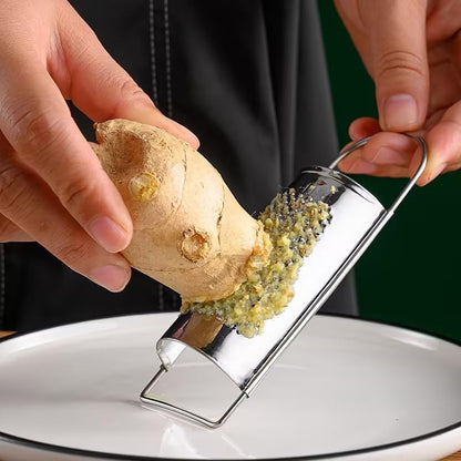 Multifunctional Kitchen Stainless Steel Ginger Garlic Nutmeg Grater Nut Walnut Lemon Hand Planer Tool Lemon Zester Durable and Professional Kitchen Tool Graters, Peelers and Slicers