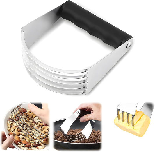 Stainless Steel Pastry Cutter, Dough Blender for Baking Biscuits, Pie Crusts