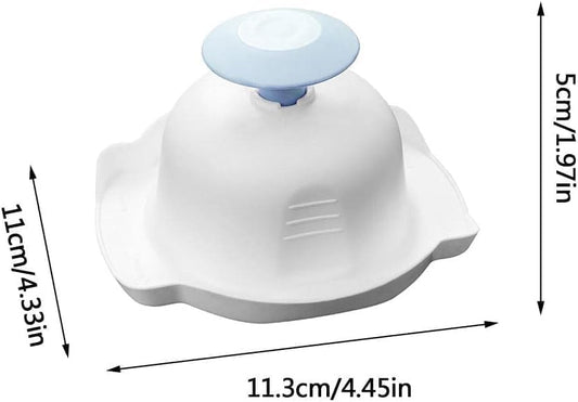 Blue Food Safety Holder for Mandolin Slicer or Grater,Finger Anti-Cut Protectors for Vegetable Grater, Food Slicer Cutter Finger Guard for Mandoline Cutting for Kitchen and Dining