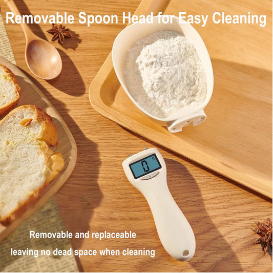 2026 New Digital Measuring Spoon, Digital Food Measuring Scoop Scale - Electronic Kitchen Measuring Spoon Scale for Cooking Baking - Smart Adjustable Measure Cup for Home Cooks Bakers Chefs Pet Owners