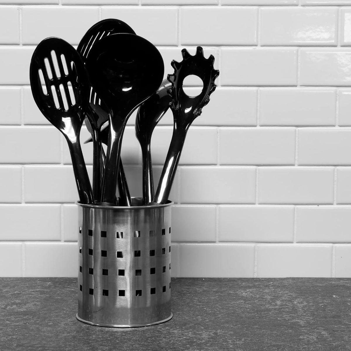 Basic Nylon Spaghetti/Pasta Fork, 11.5", Black
