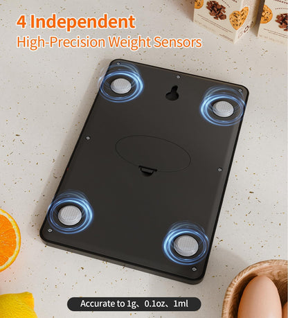 Food Scale -33lb Digital Kitchen Scale for Food Ounces Grams Rechargeable
