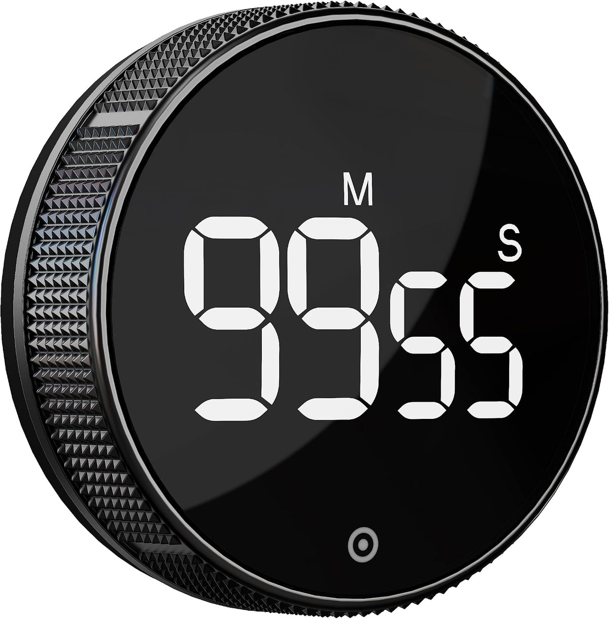 Kitchen Timer with LED Digital Display Smart Efficana for Home Classroom Gym Office, Volume and Brightness Adjustable Productivity Timer (Guncolor)