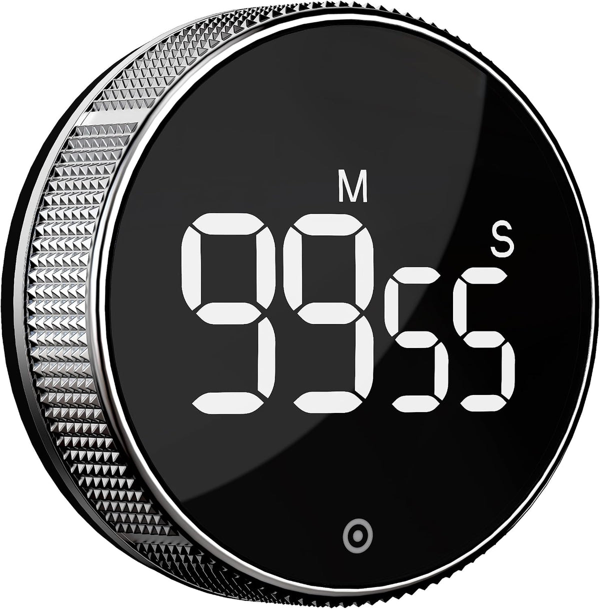 Kitchen Timer with LED Digital Display Smart Efficana for Home Classroom Gym Office, Volume and Brightness Adjustable Productivity Timer (Guncolor)