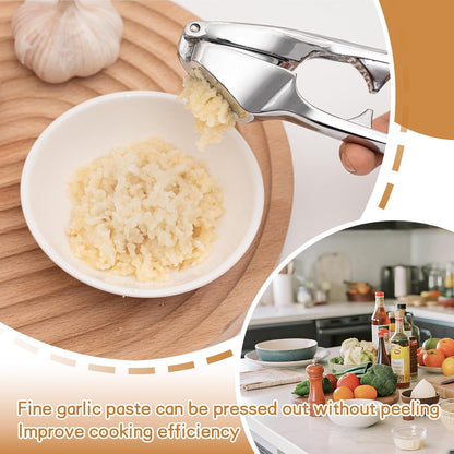 Kitchen Premium Garlic Press - Zinc Alloy