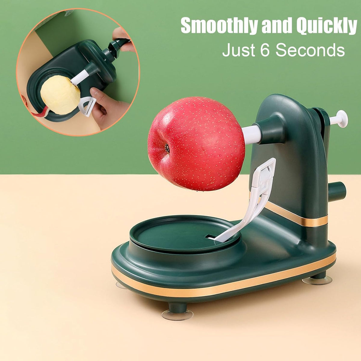 Apple Peeler Slicer Corer with 2 Blades for Home Kitchen