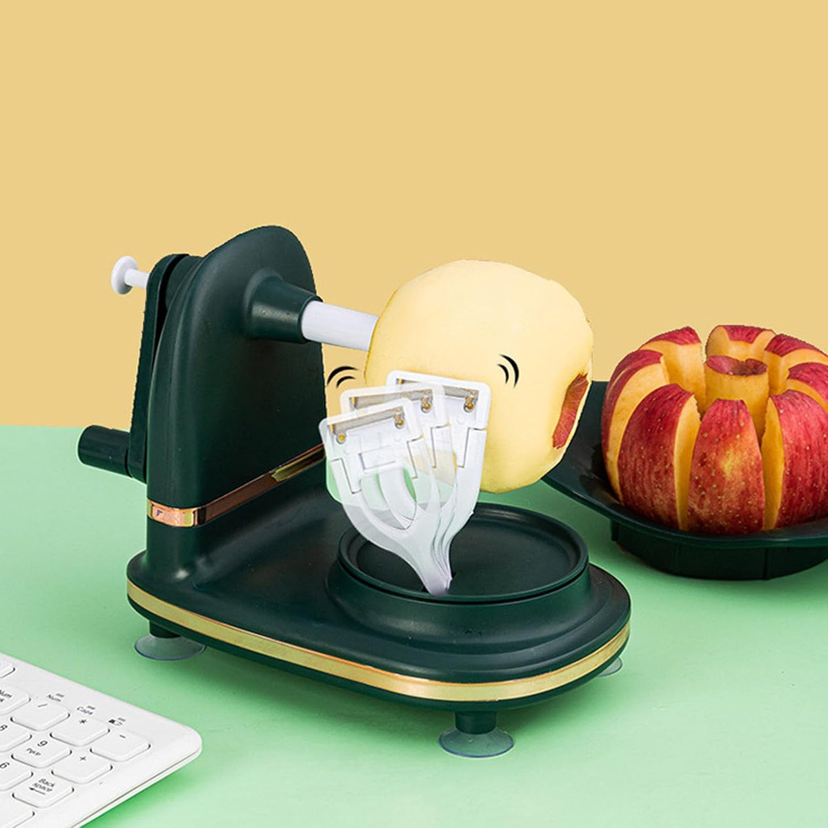 Apple Peeler Slicer Corer with 2 Blades for Home Kitchen