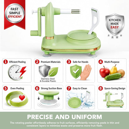 Apple Peeler Slicer Corer with 2 Blades for Home Kitchen