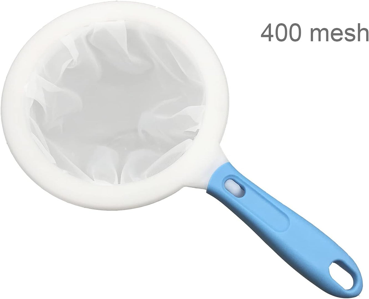 8.4in 80 Mesh Big Nylon Mesh Filter Ultra-Fine Sieve Sediments Strainer PP Frame for Straining Juice,Honey,Tea