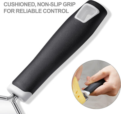 Cheese Grater, 3 Packs Stainless Steel Lemon Zester Grater with Silicone Handle for Cheese, Chocolate, Spices, and More