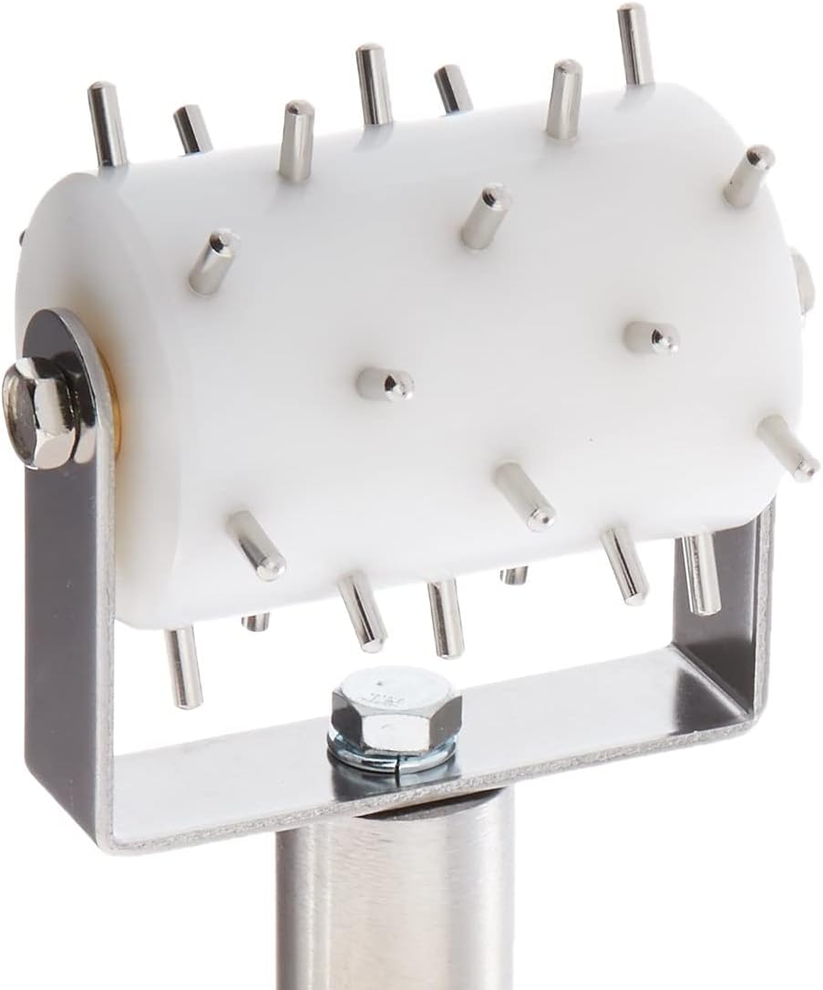 RD-2 Dough Roller Docker, 1/2-Size,White, Stainless Steel,Medium