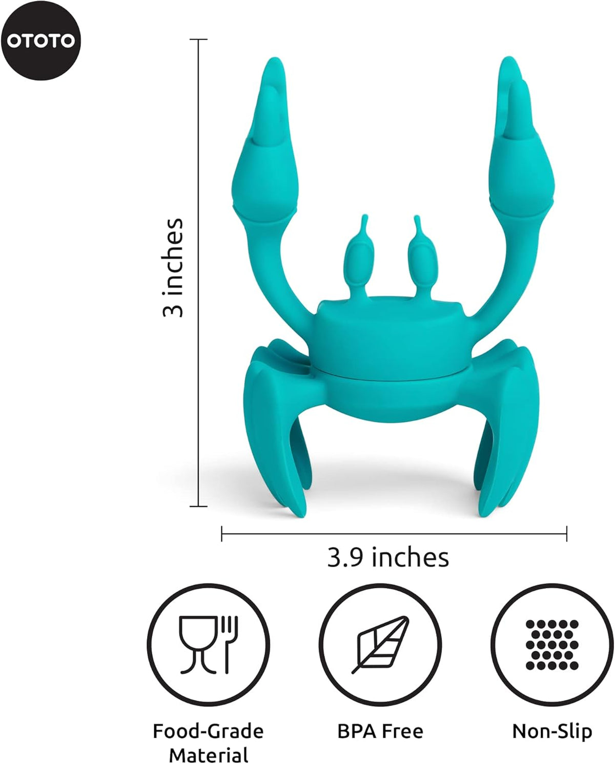 2 in 1 Silicone Spoon Rest & Steam Releaser - Large Spoon Holder for Stove Top - Unique and Useful Gift for Cooking - Heat Resistant Utensil Rest, Kitchen Gadgets, Red Gift (Red the Crab)