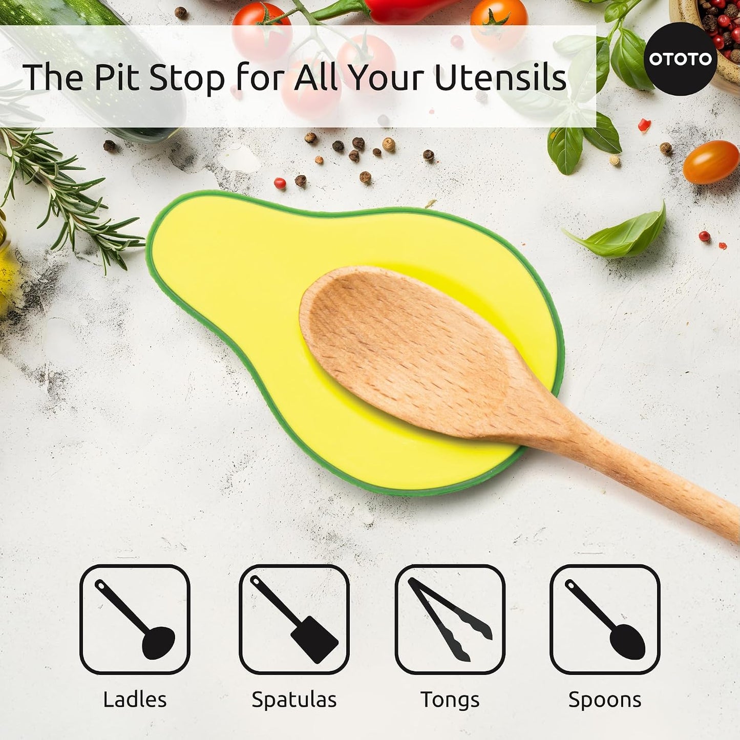 2 in 1 Silicone Spoon Rest & Steam Releaser - Large Spoon Holder for Stove Top - Unique and Useful Gift for Cooking - Heat Resistant Utensil Rest, Kitchen Gadgets, Red Gift (Red the Crab)