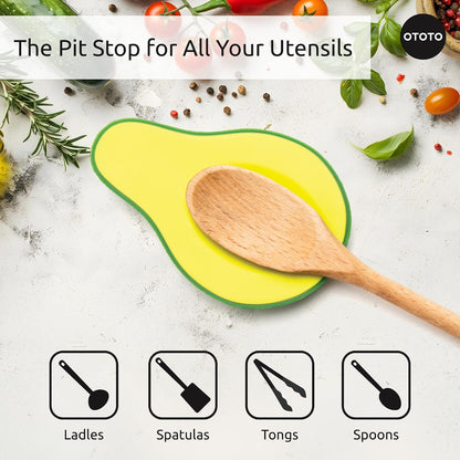 2 in 1 Silicone Spoon Rest & Steam Releaser - Large Spoon Holder for Stove Top - Unique and Useful Gift for Cooking - Heat Resistant Utensil Rest, Kitchen Gadgets, Red Gift (Red the Crab)