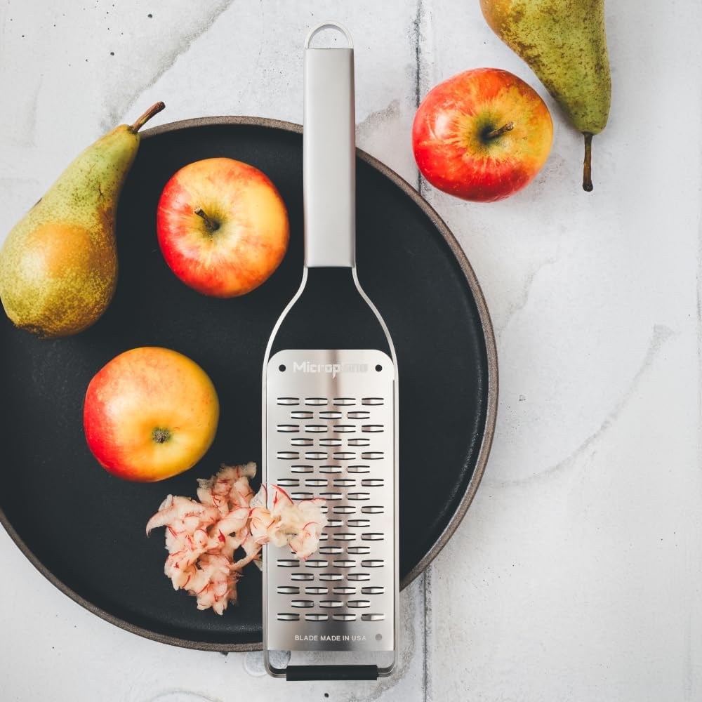 Professional Series - 2-Way Cutter, Elegant Design Made of Stainless Steel, Perfect for Zucchini, Apples, Pears, Radishes, Hard Cheese or Chocolate and More, Stainless Steel Blade - Made in
