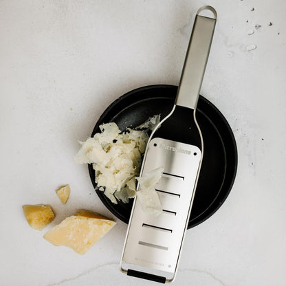 Professional Series - 2-Way Cutter, Elegant Design Made of Stainless Steel, Perfect for Zucchini, Apples, Pears, Radishes, Hard Cheese or Chocolate and More, Stainless Steel Blade - Made in